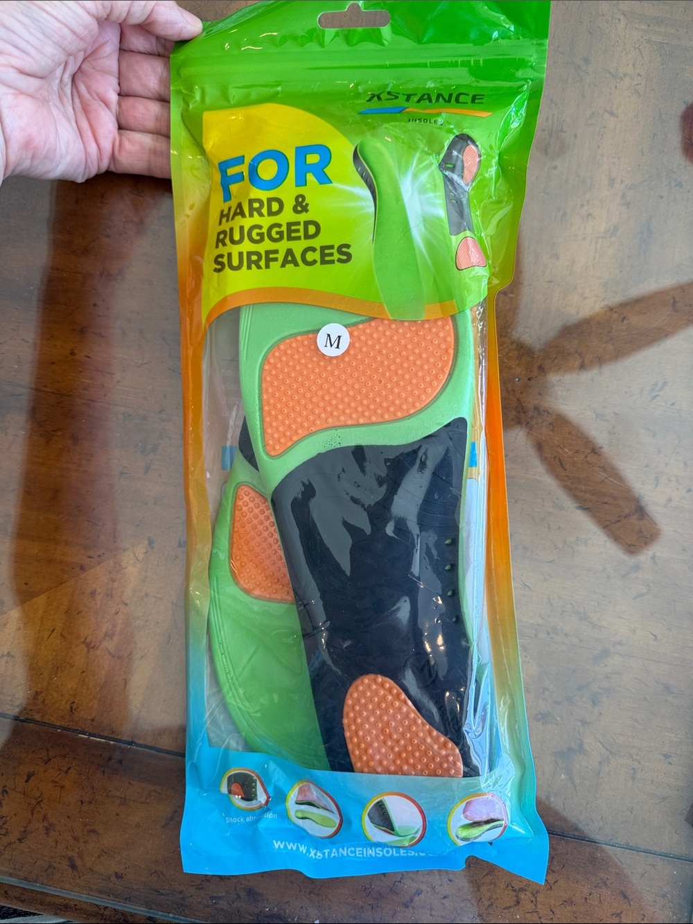 Stance Insoles in Lime Green and Bright Orange